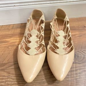 Strappy Pointed Ballet Flats